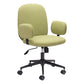 Green and Black Adjustable Height Swivel Rolling Office Chair