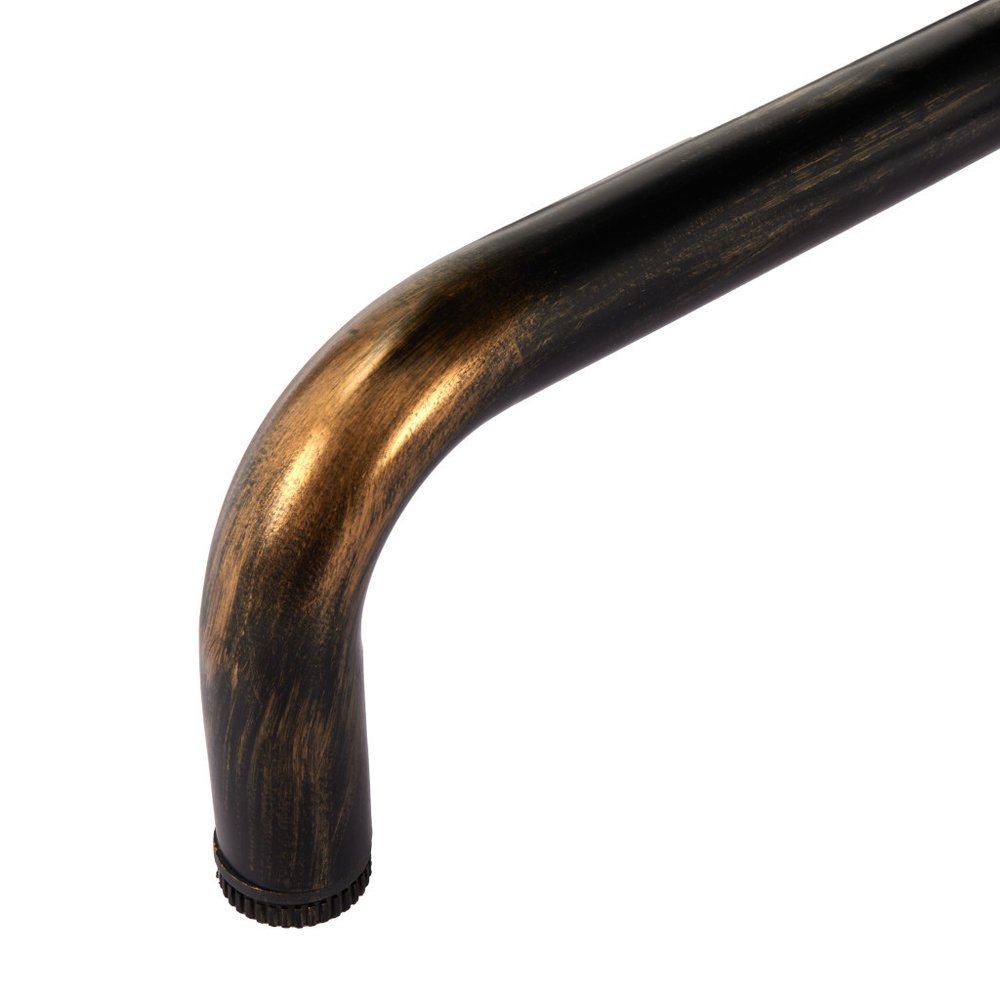 36" Black and Gold Wood and Steel Pedestal Base Square Dining Table