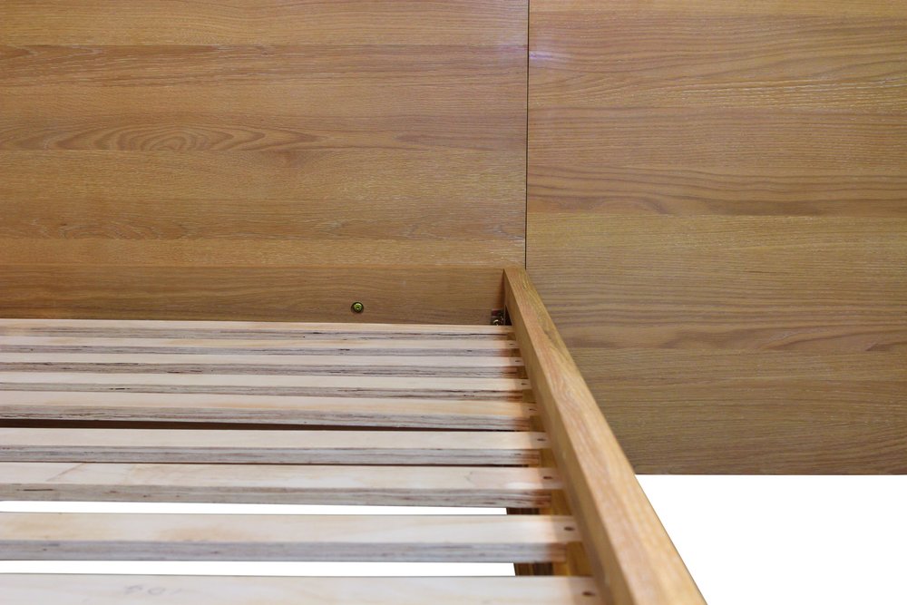 Natural Wood Queen Bed Frame