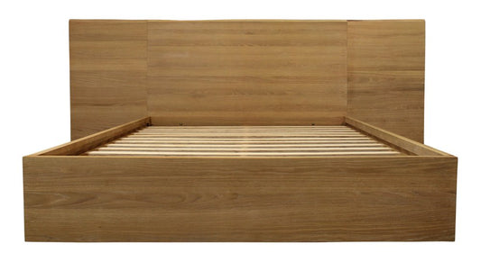 Natural Wood King Bed Frame