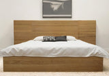 Natural Wood King Bed Frame