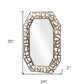 35" Bronze Octagonal Steel Framed Accent Mirror