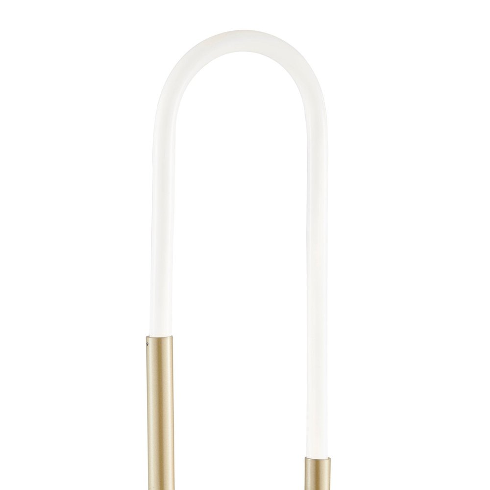 19" Gold Acrylic And Metal Mod Paper Clip LED Table Lamp