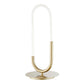 19" Gold Acrylic And Metal Mod Paper Clip LED Table Lamp