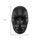 28" X 17" Black Face Resin Oval Hanging Dimensional Sculpture