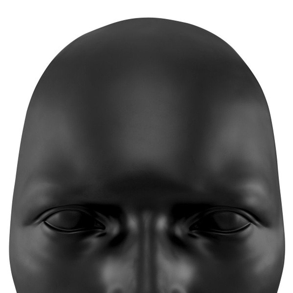 28" X 17" Black Face Resin Oval Hanging Dimensional Sculpture