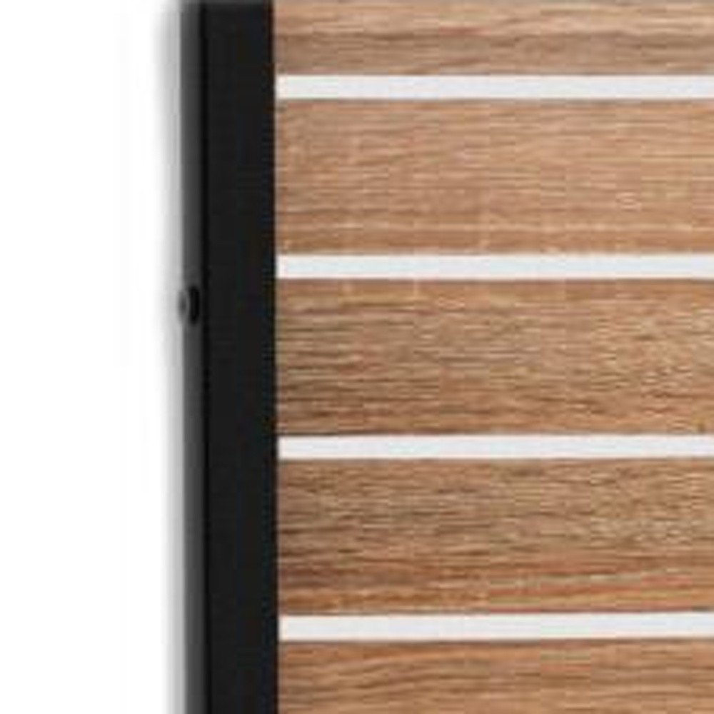 72" Natural Steel Three Panel Screen Room Divider