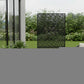 72" Black Steel Three Panel Screen Room Divider