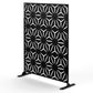 75" Black Steel Three Panel Screen Room Divider