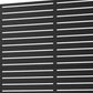 72" Black Steel Three Panel Screen Room Divider