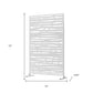 72" White Steel Three Panel Screen Room Divider
