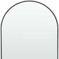 39" Black Arch Metal Framed Bathroom Vanity Mirror