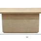 72" Natural and Brown Solid Wood Pedestal Base Dining Table