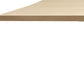 96" Natural and Brown Solid Wood Pedestal Base Dining Table