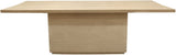 108" Natural Solid Wood Pedestal Base Dining Table