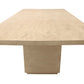 108" Natural Solid Wood Pedestal Base Dining Table