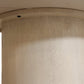 60" Natural and Brown Rounded Solid Wood Pedestal Base Dining Table