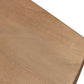 82" Natural And Black Solid Wood And Iron Pedestal Base Dining Table