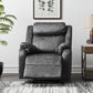 35" Granite Gray Fabric Manual Recliner