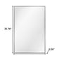 36" Silver Aluminum Framed Accent Mirror