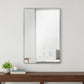 36" Silver Aluminum Framed Accent Mirror