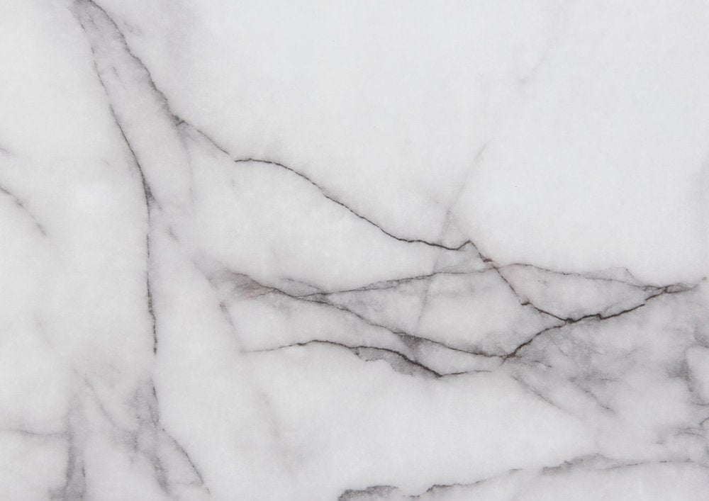 61" White Faux Marble And Wood Lighted Six Drawer Double Dresser