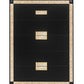 48" Black And Gold Faux Crystal Bling Wood Six Drawer Dresser