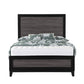 Black And Gray Inlaid Panels Full Bed Frame