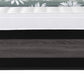 Black And Gray Inlaid Panels Queen Bed Frame
