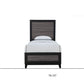 Black and Gray Wood Twin Bed Frame