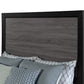 Black and Gray Wood Twin Bed Frame