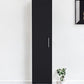 71" Black Wood Pantry Or Storage Cabinet