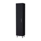 71" Black Wood Pantry Or Storage Cabinet