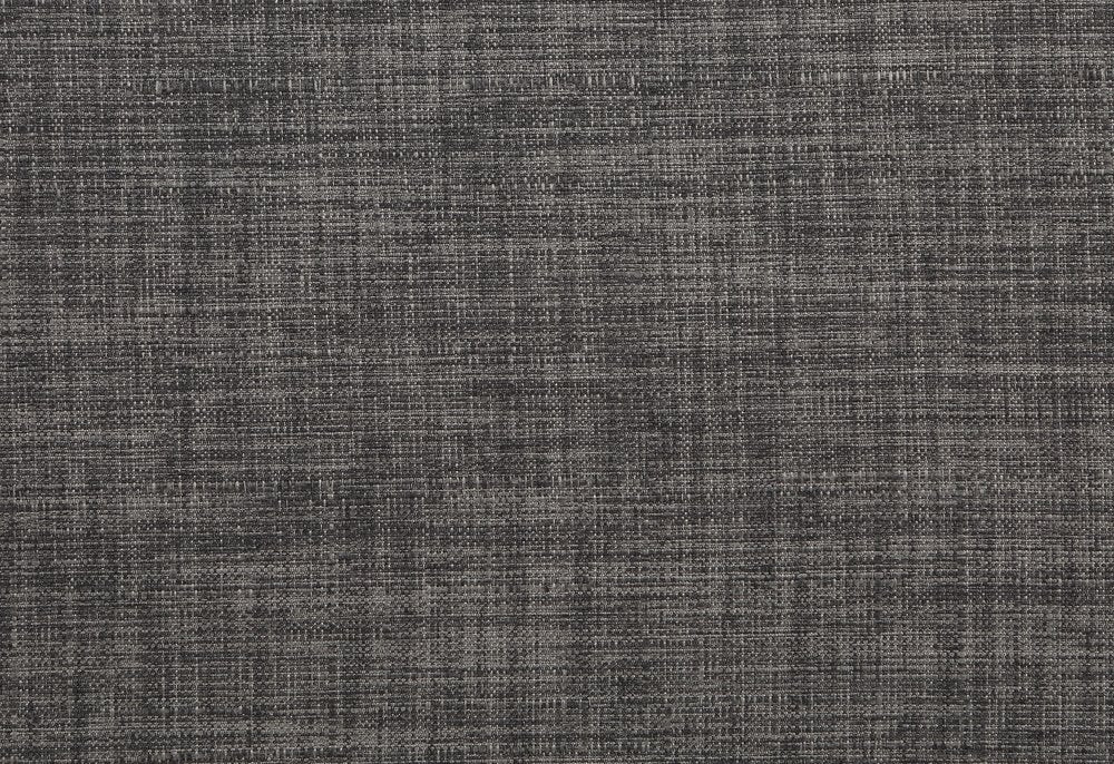 Set of Two 26" Gray and Black Wood and Fabric Counter Height Bar Chairs