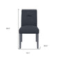 Dark Gray Upholstered Fabric With Faux Crystal Bling Dining Side Chair