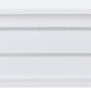 79" White Faux Crystals Glass and Wood Pedestal Base Dining Table