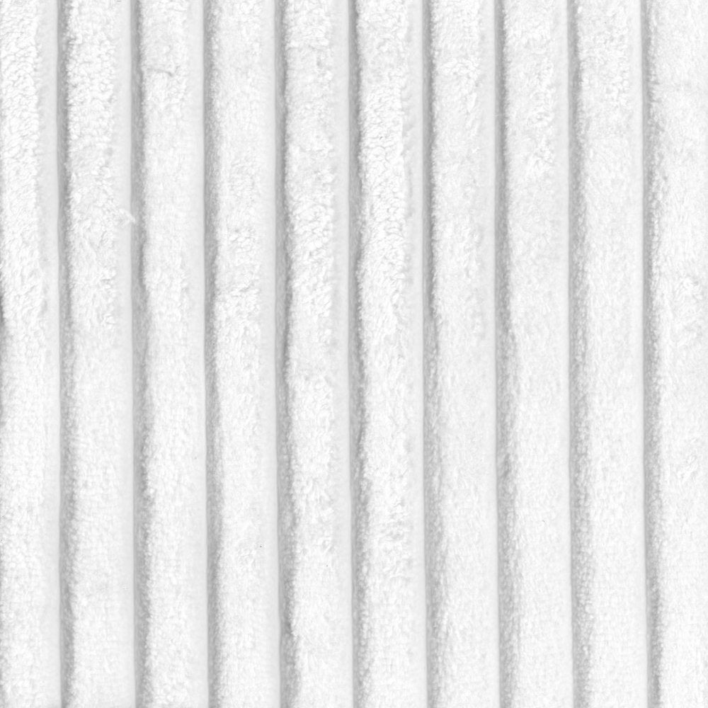 31" White And Black Corduroy And Upholstered Side Chair