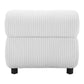 31" White And Black Corduroy And Upholstered Side Chair
