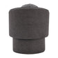 28" Gray Upholstered Club Chair And Toss Pillow
