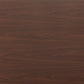 71" Brown and Black Wood and Steel Dining Table