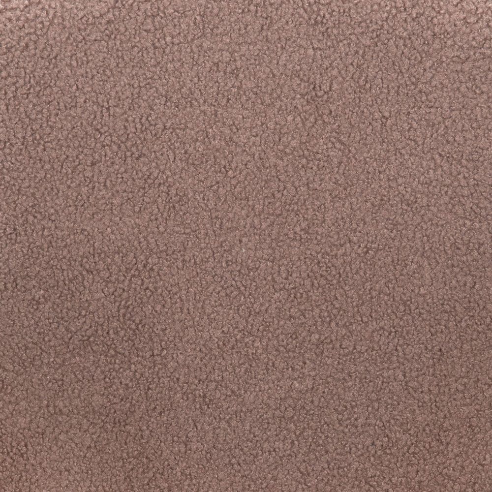 Set of Two 26" Brown and Black Faux Shearling and Steel Counter Height Bar Chairs