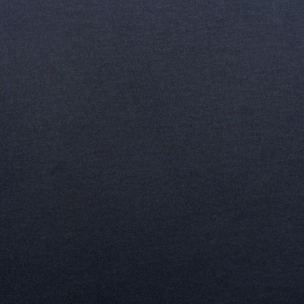 Set of Two 25" Blue and Black Velvet and Steel Counter Height Bar Chairs