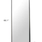 66" Black Steel Framed Full Length Mirror