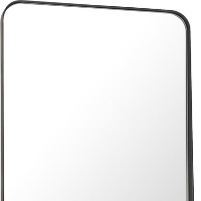 66" Black Steel Framed Full Length Mirror
