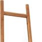 70" Natural Solid Wood Leaning Geometric Framed Standing Mirror