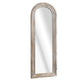 71" White Solid Wood Arch Freestanding Framed Full Length Mirror