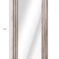 71" White Solid Wood Arch Freestanding Framed Full Length Mirror