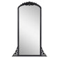 67" Black Solid Wood Framed Full Length Mirror