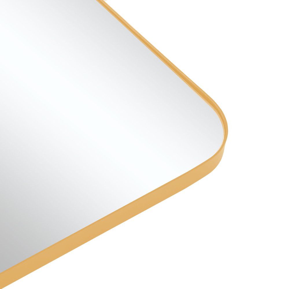 36" Gold Metal Tilting Framed Accent Mirror