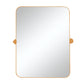 36" Gold Metal Tilting Framed Accent Mirror